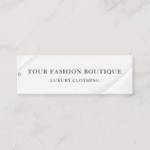 Minimalist Business Logo Clothing Label Hang Tag