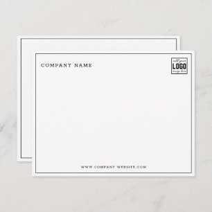 Minimalist Business Logo Company Name Card