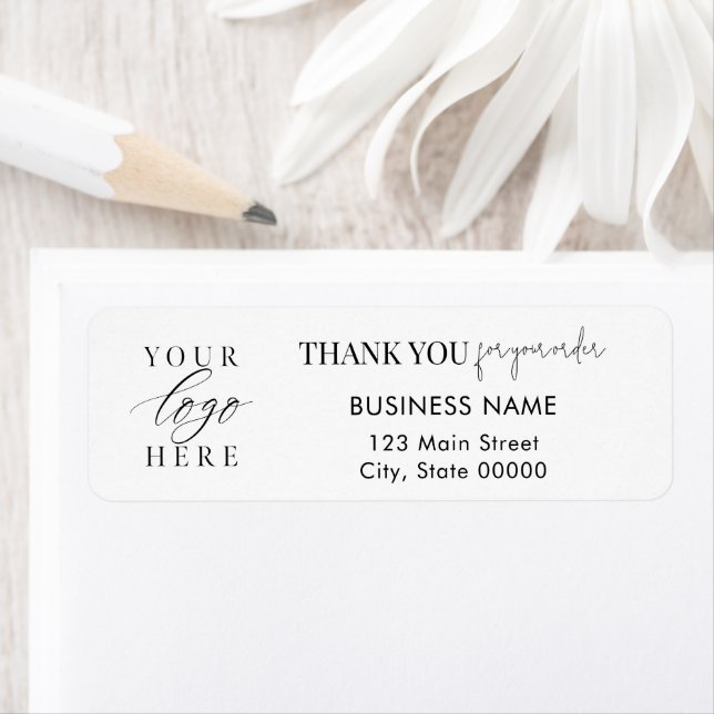 Minimalist Business Logo Return Address Label (Insitu)