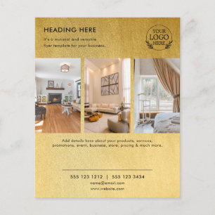 Minimalist Business Marketing Flyer   Logo & Photo