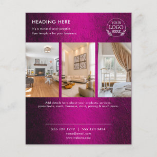 Minimalist Business Marketing Flyer   Logo & Photo