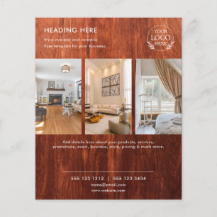 Minimalist Business Marketing Flyer   Logo & Photo