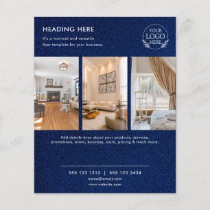 Minimalist Business Marketing Flyer   Logo & Photo