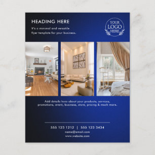 Minimalist Business Marketing Flyer   Logo & Photo
