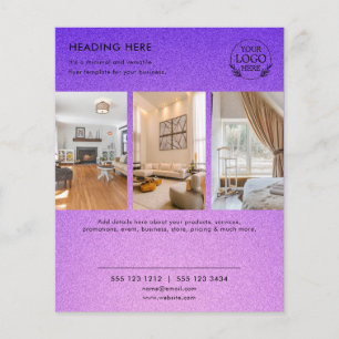 Minimalist Business Marketing Flyer   Logo & Photo