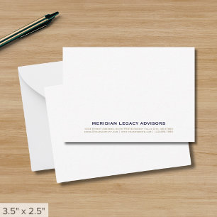 Minimalist Business Note Card