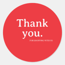 Minimalist Business Thank You Sticker