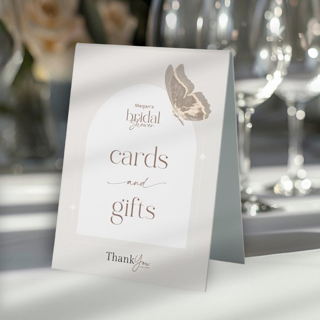 Minimalist Butterfly Bridal Shower Cards and Gifts (Creator Uploaded)