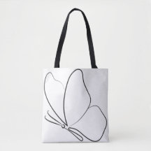 Minimalist Butterfly tote