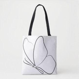 Minimalist Butterfly tote