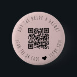 Minimalist Buy The Bride A Drink QR Code Button<br><div class="desc">Modern and elegant design printed Minimalist Buy The Bride A Drink QR Code button that can be customised with your text. Please click the "Customise it" button and use our design tool to modify this template. Check out the Graphic Art Design store for other products that match this design!</div>