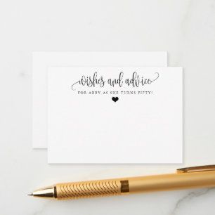 Minimalist Calligraphy Any Occasion Wishes & Advice Card