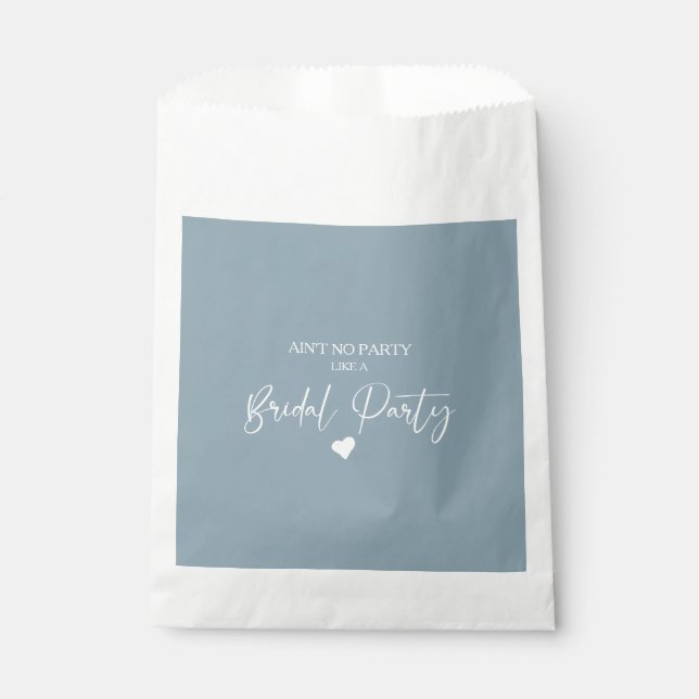Minimalist Calligraphy Bridal Party  Favour Bag (Front)