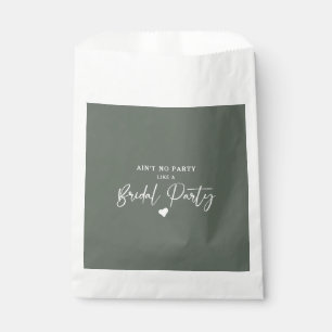 Minimalist Calligraphy Bridal Party  Favour Bag