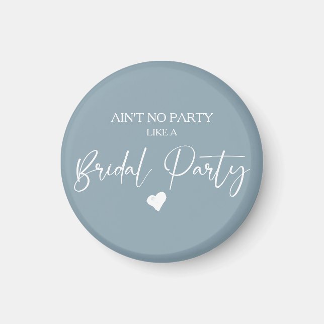 Minimalist Calligraphy Bridal Party  Magnet (Front)