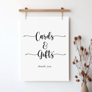 Minimalist Calligraphy Cards and Gifts Sign