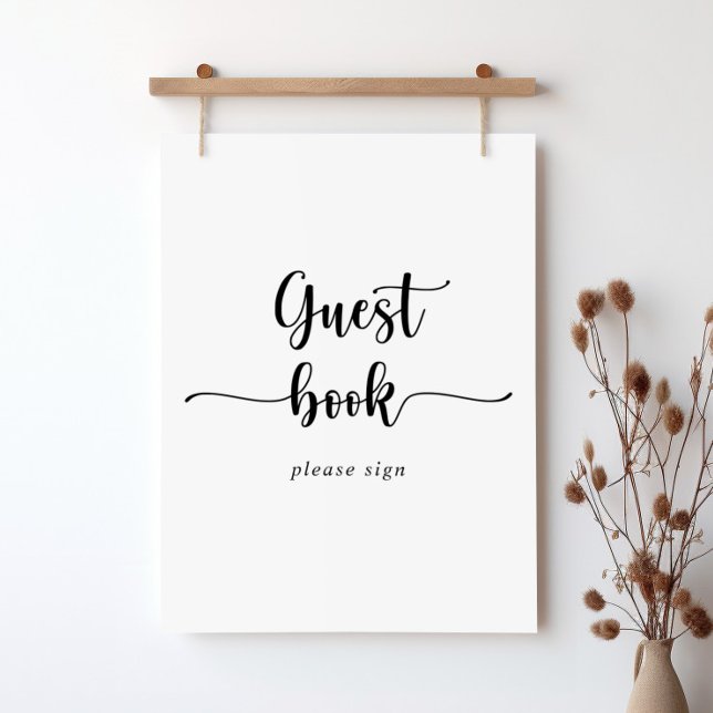 Minimalist Calligraphy Guest Book Sign (Creator Uploaded)