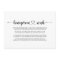 Minimalist Calligraphy Honeymoon Wish