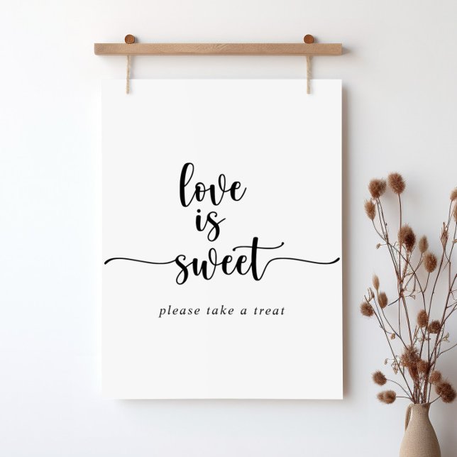 Minimalist Calligraphy Love Is Sweet Sign (Creator Uploaded)