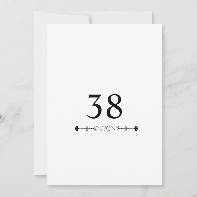 Minimalist calligraphy text birthday party  invitation (Front)