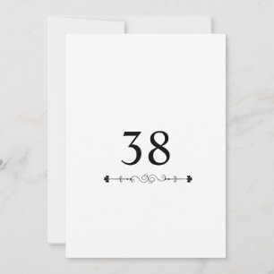 Minimalist calligraphy text birthday party invitation