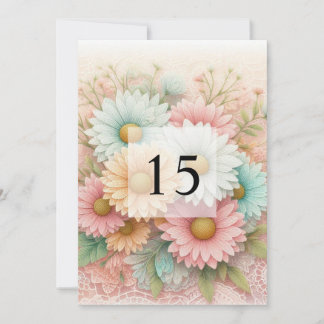 Minimalist calligraphy text birthday party  invitation