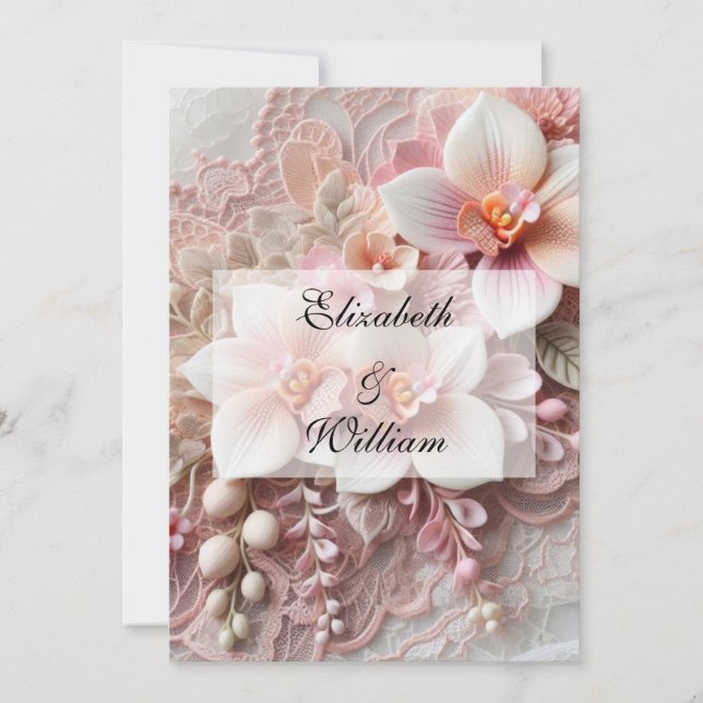 Minimalist calligraphy text  invitation (Front)