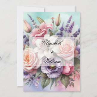 Minimalist calligraphy text invitation
