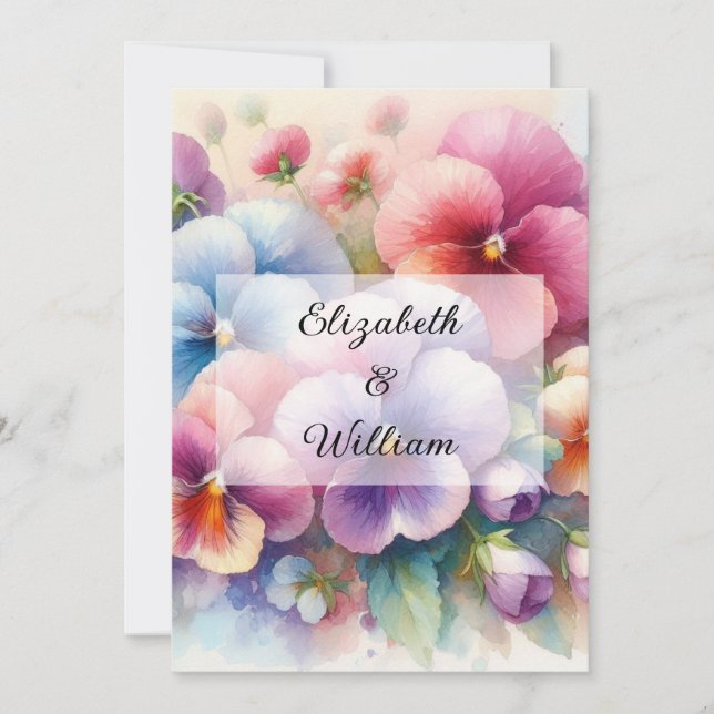 Minimalist calligraphy text  invitation (Front)