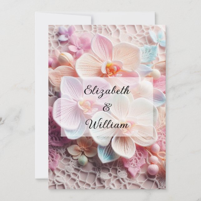 Minimalist calligraphy text  invitation (Front)
