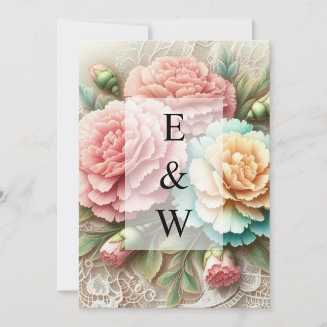 Minimalist calligraphy text  invitation (Front)