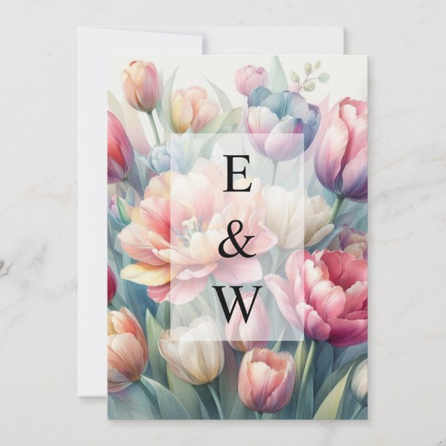 Minimalist calligraphy text  invitation (Front)