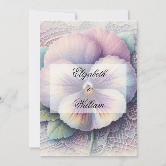 Minimalist calligraphy text  invitation (Front)