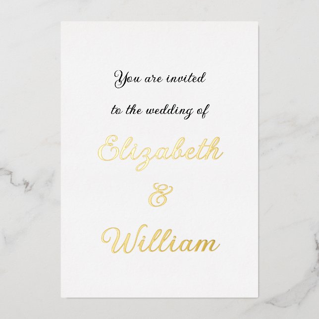 Minimalist calligraphy text  invitation (Front)