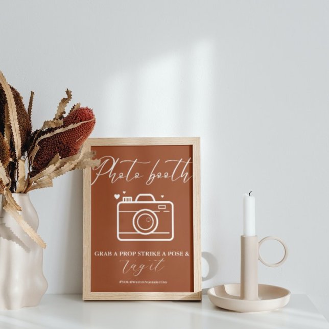 Minimalist  Calligraphy  Wedding Photo Booth Sign (Creator Uploaded)
