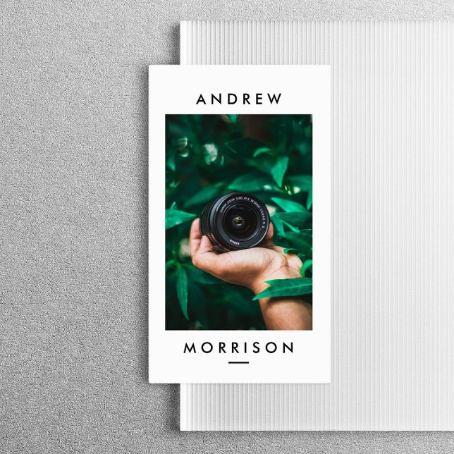 Minimalist Camera Photographer Business Card (Creator Uploaded)