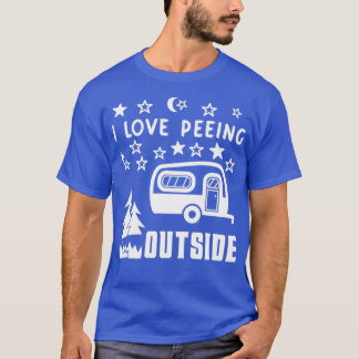 Minimalist camping Men Hiker Outdoor Retro Camper T-Shirt
