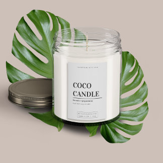 Minimalist Candle Label