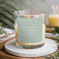 Minimalist Candle Label