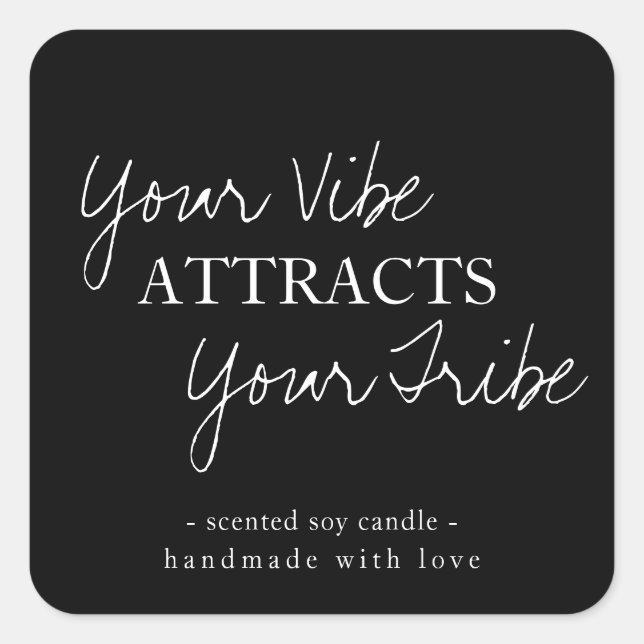 Minimalist Candle Product Label Design (Front)