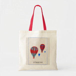 Minimalist Cappadocia Poster - Türkiye Souvenir Tote Bag