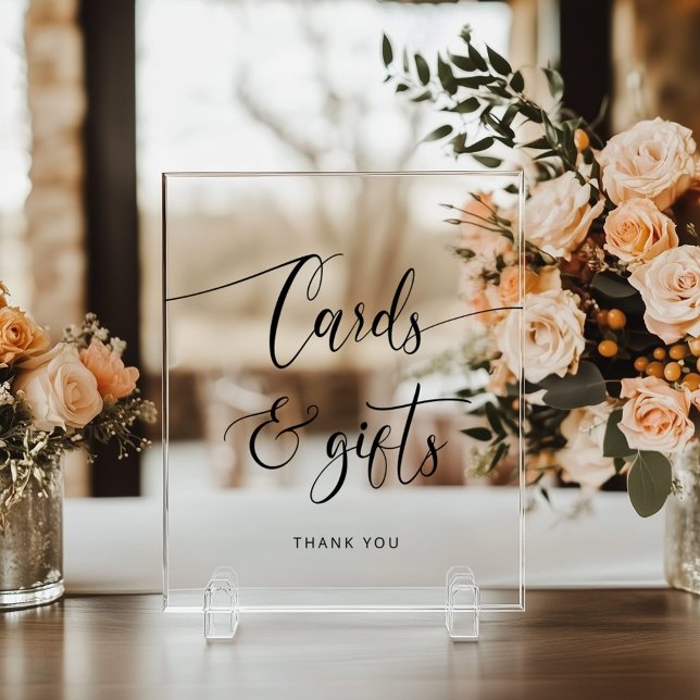 Minimalist Cards and gifts  Acrylic Sign (Creator Uploaded)