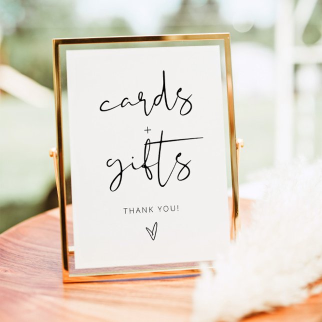 Minimalist Cards and Gifts Sign (Creator Uploaded)