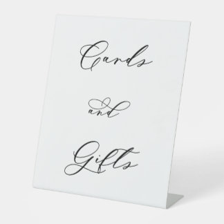 Minimalist Cards and Gifts Wedding Sign | Elegant