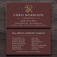 Minimalist Carpenter Burgundy Gold Modern