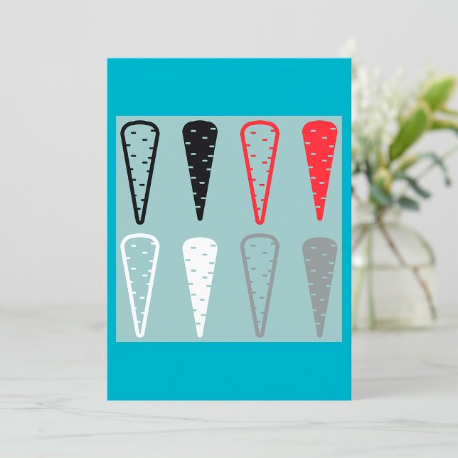 Minimalist Carrot Vegetable Icons Invitation (Creator Uploaded)