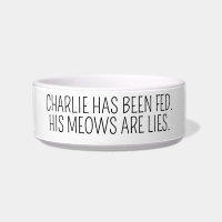 Minimalist Cat Dog Food Drink Pet Lovers Owner