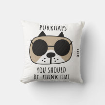 Minimalist Cat Humour Design in Neutral Tones