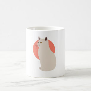 Minimalist Cat Line Art Mug – Elegant & Stylish Gi