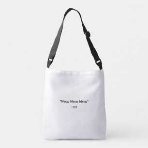 Minimalist Cat Silhouette Tote Bag – Cute Aestheti
